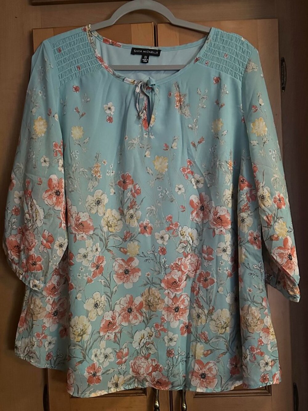 NWT Plus Size Sara Michelle Floral Top 1X